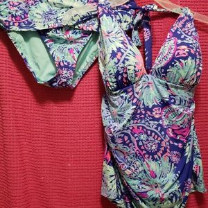 Lilly pulitzer Tankini.  Twilight Blue